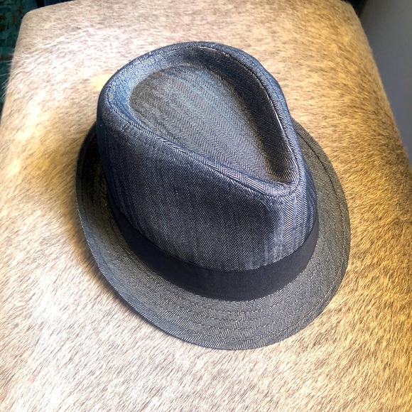 Stetson Other - Stetson Fedora Hat grey herringbone woven black and grey. Size M